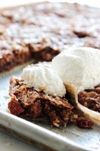 German Chocolate Slab Pie