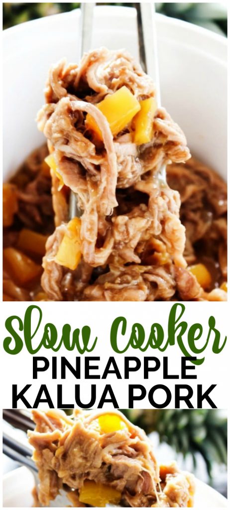Slow Cooker Pineapple Kalua Pork pinterest image