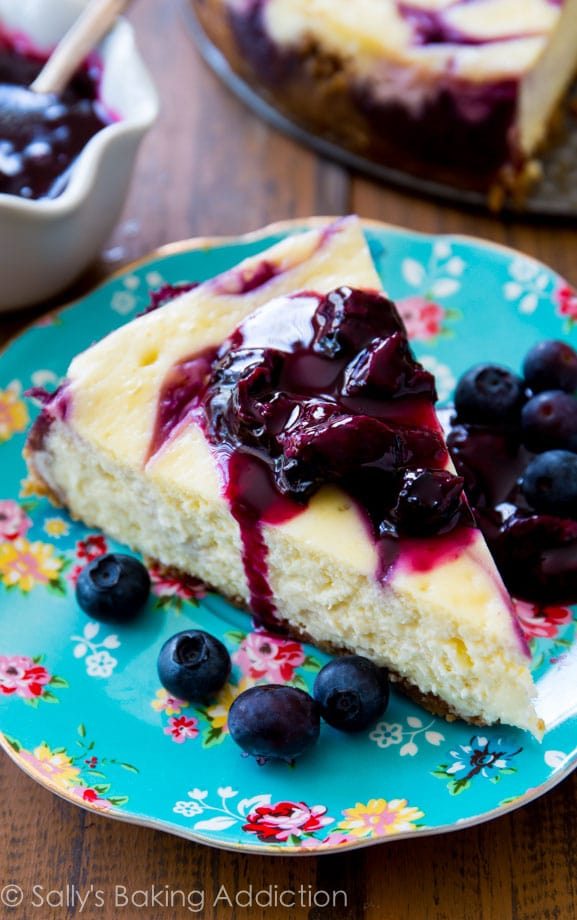 Blueberry Swirl Cheesecake