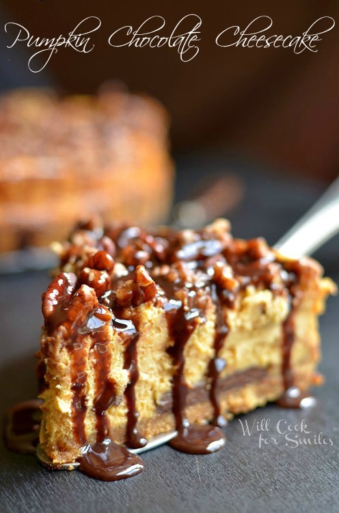 Pumpkin Chocolate Cheesecake