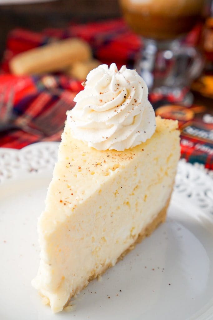 Whisky Eggnog Cheesecake