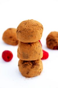 Dark Chocolate Raspberry Truffles