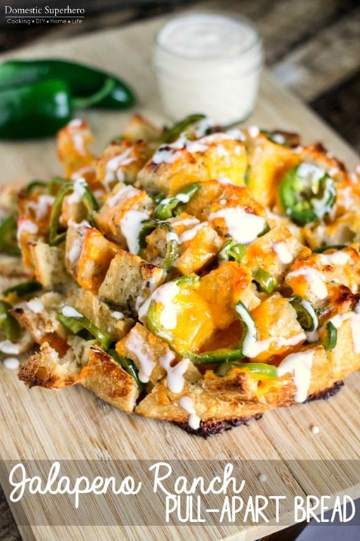 Jalapeno Ranch Pull Apart Bread 