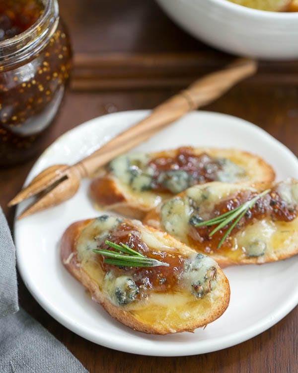 Fig Gruyere Crostini