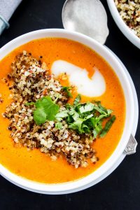 Thai Curry Red Pepper Quinoa Soup