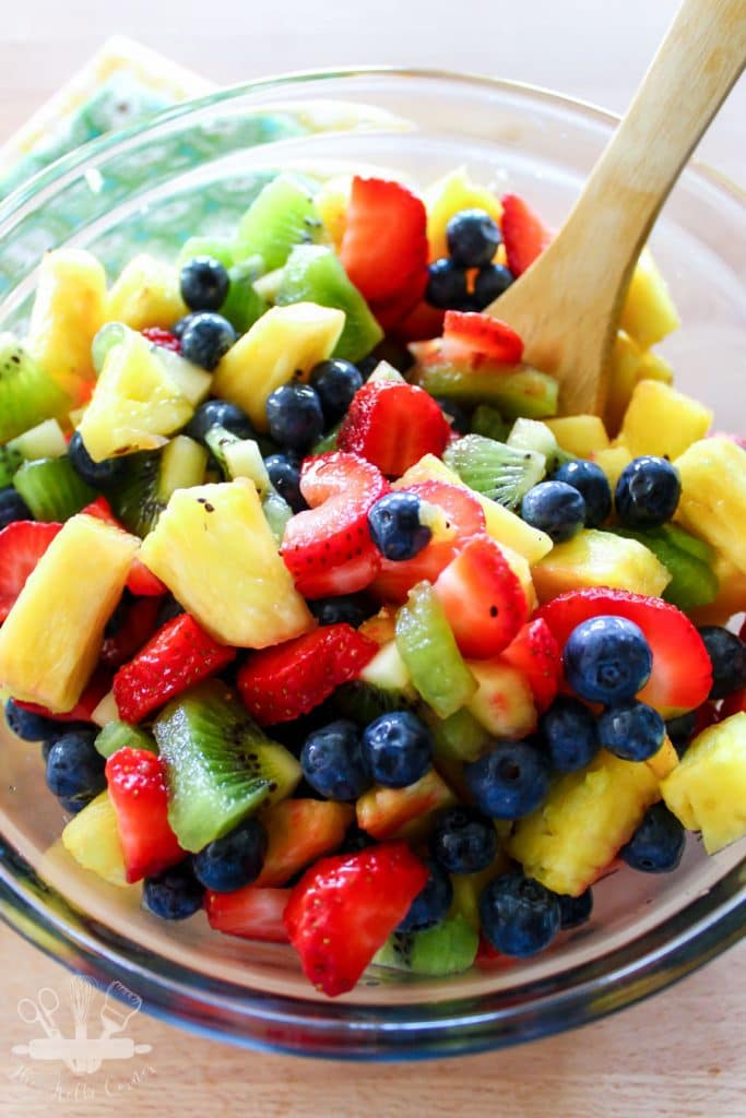 Honey lime fruit salad