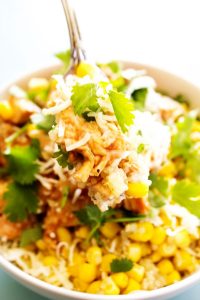 Baked Barbecue Chicken & Quinoa Bowls