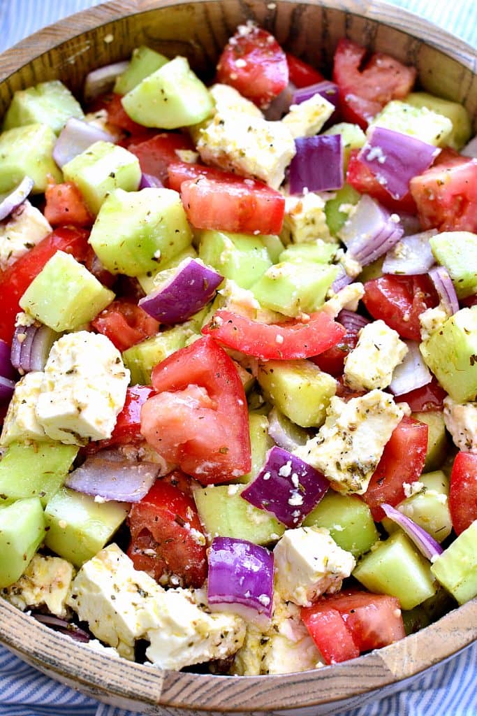 TOMATO, CUCUMBER & FETA SALAD