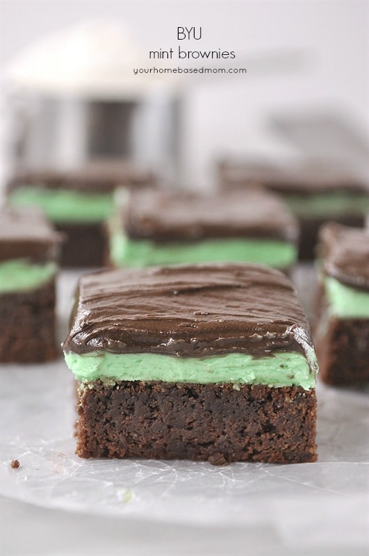 BYU MINT BROWNIES