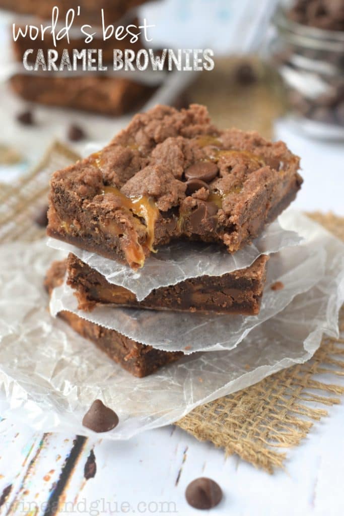 WORLD'S BEST CARAMEL BROWNIES