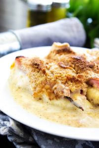 Creamy Chicken Cordon Bleu Casserole