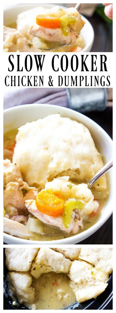 slow cooker chicken and dumplings
