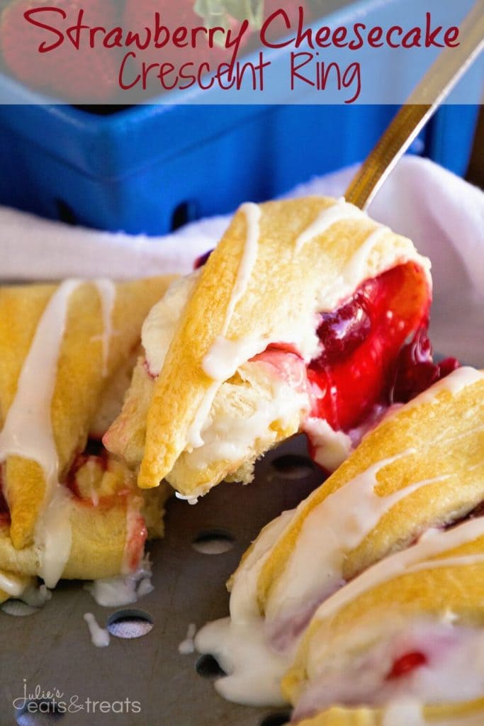 Strawberry Cheesecake Crescent Ring