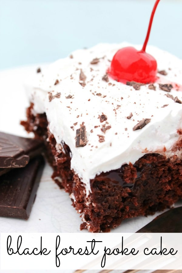 BLACK FOREST POKE CAKE
