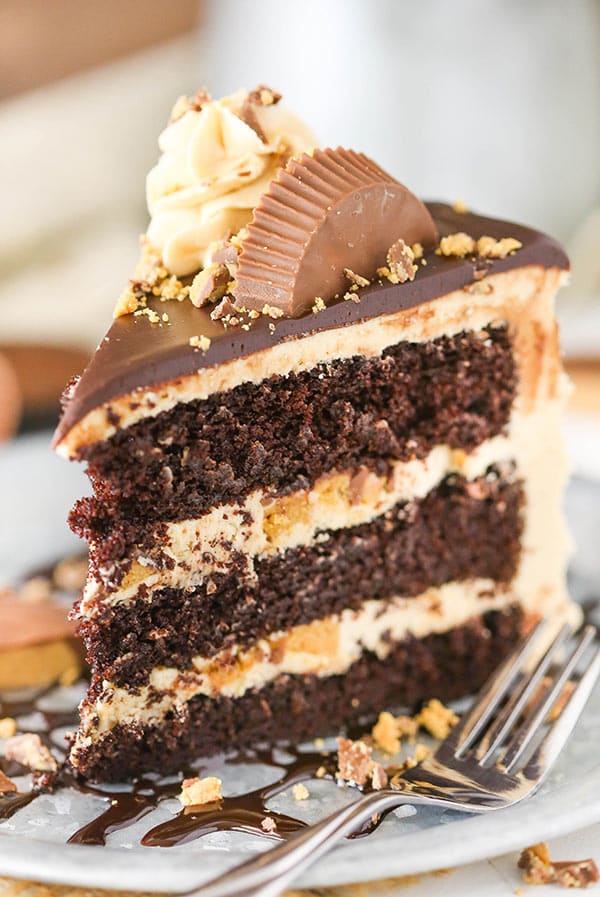 PEANUT BUTTER CHOCOLATE LAYER CAKE