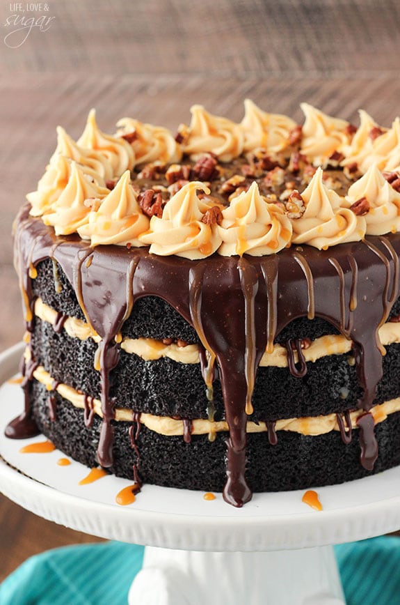 TURTLE CHOCOLATE LAYER CAKE