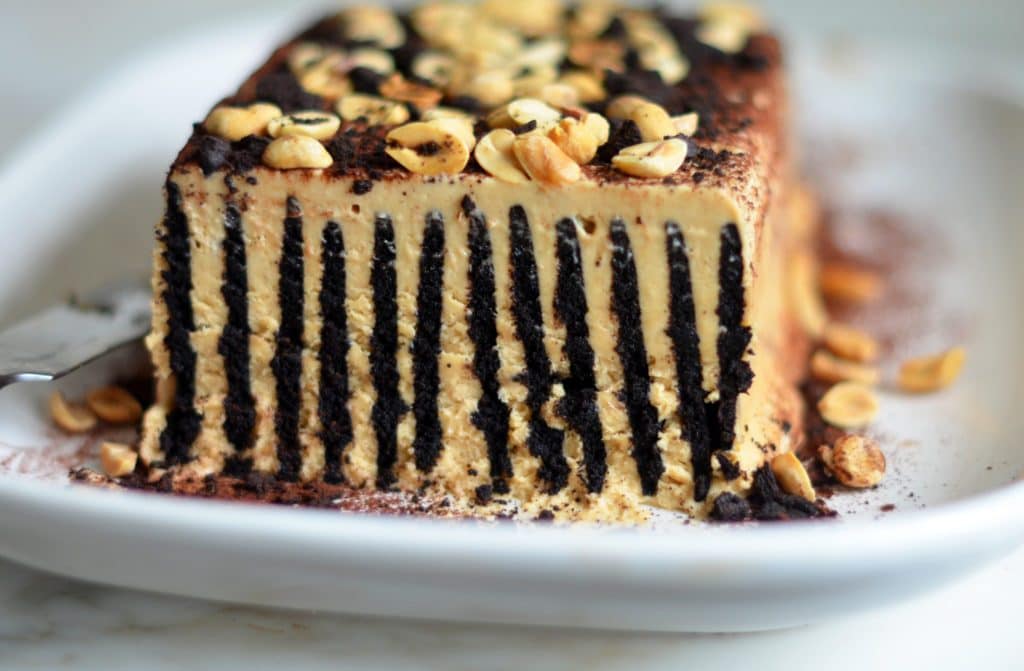 CHOCOLATE PEANUT BUTTER ICEBOX CAKE