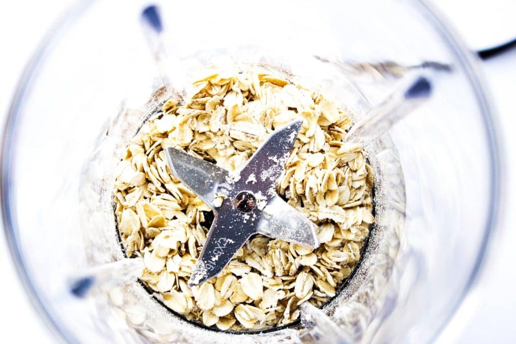 oats in a blender