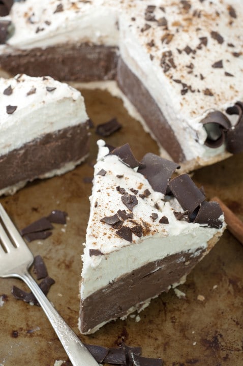 NO BAKE CINNAMON FRENCH SILK PIE