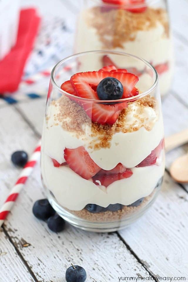 NO BAKE CHEESECAKE PARFAITS