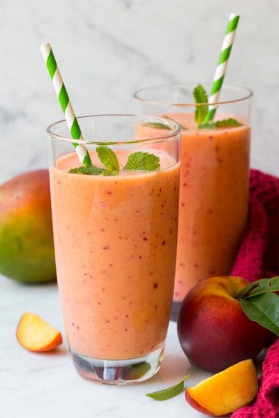 MANGO PEACH STRAWBERRY SMOOTHIE