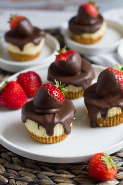 CHOCOLATE COVERED STRAWBERRY CHEESECAKE
