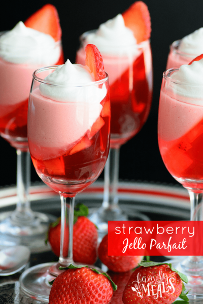 STRAWBERRY JELLO PARFAIT