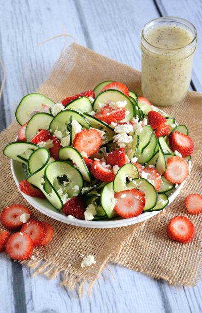 CUCUMBER & STRAWBERRY POPPYSEED SALAD