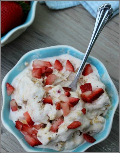 EASY STRAWBERRY BLONDE DESSERT