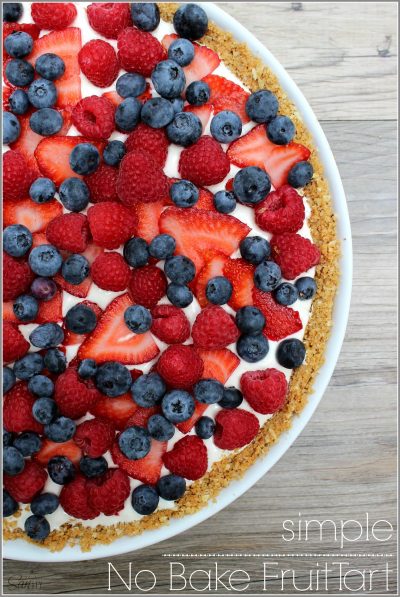SIMPLE NO BAKE FRUIT TART