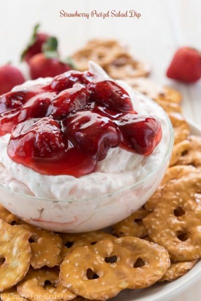 STRAWBERRY SALAD PRETZEL DIP