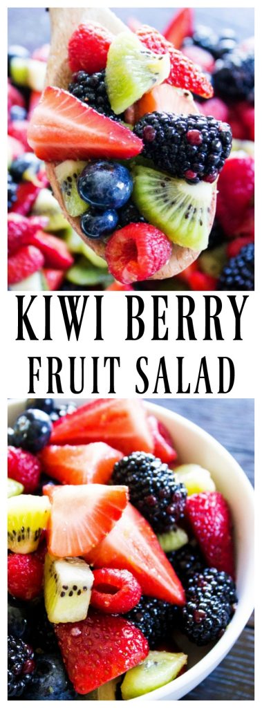 kiwi berry fruit salad pinterest image.