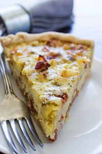 Ranch Bacon Potato Quiche
