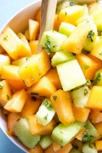 Melon & Mint Fruit Salad