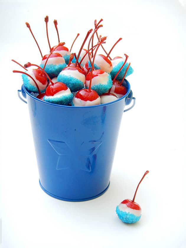 CHERRY BOMBS red white and blue