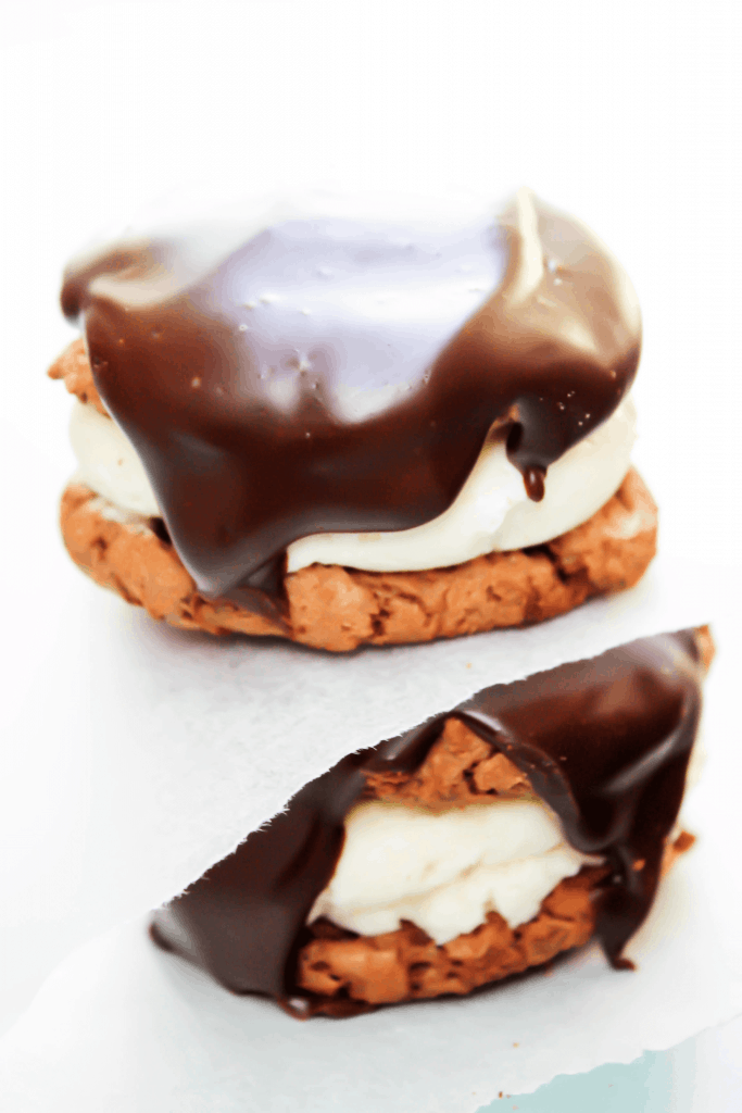 stack two ding dong cookies