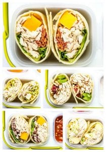 Easy Lunchbox Ideas: Chicken Sandwich Wraps