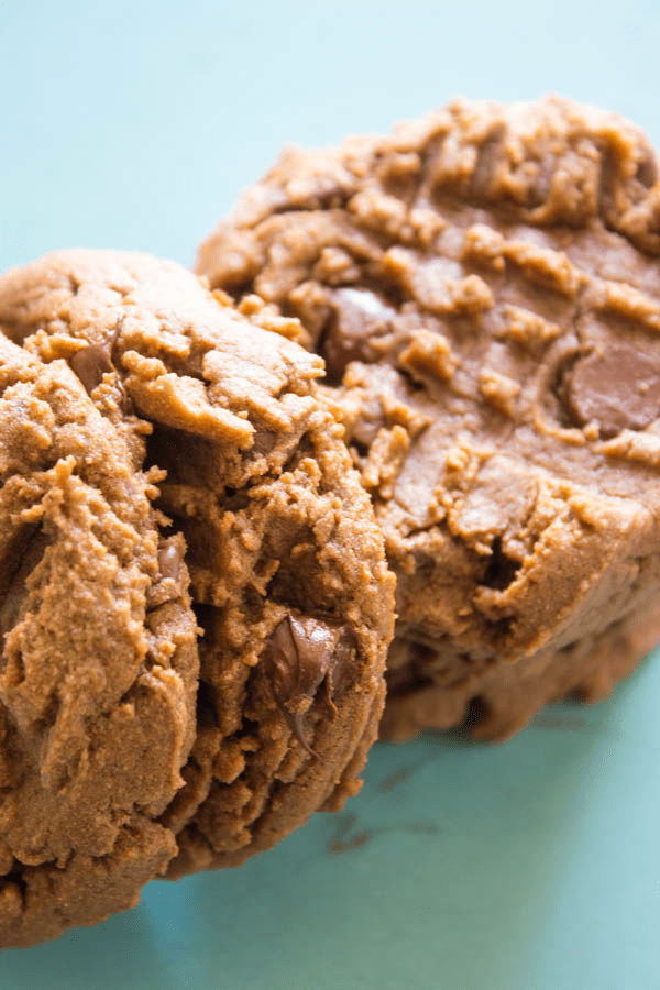 DOUBLE CHOCOLATE PEANUT BUTTER COOKIES - Soft & chewy these chocolate peanut butter cookies with chocolate chips are my sweet tooth fixation.