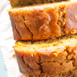 GLUTEN-FREE PUMPKIN BREAD - a quick bread that is deliciously spiced with nutmeg, cinnamon, & cloves. This fall treat is a family favorite.