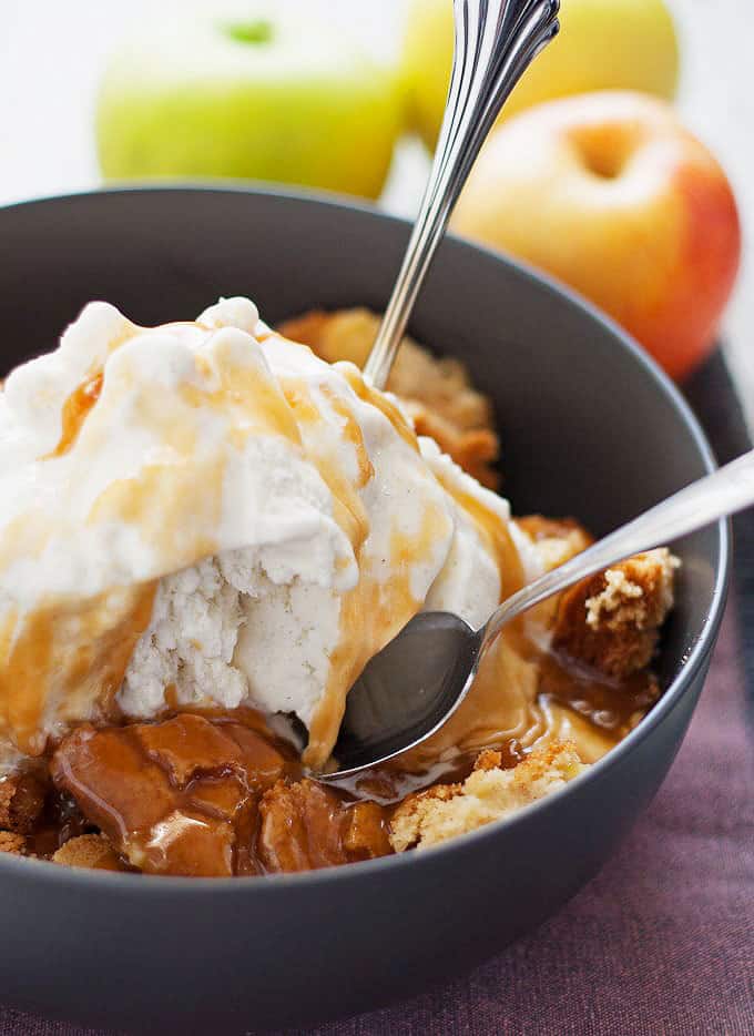 Apple Cake Sundae