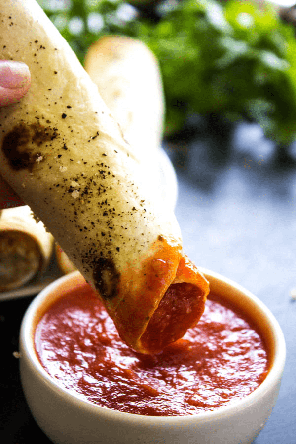 Chicken Parmesan Taquitos - Filled with chicken, cheeses & Italian seasoning, dunk in a marinara sauce & you have a simpler twist on an Italian classic.