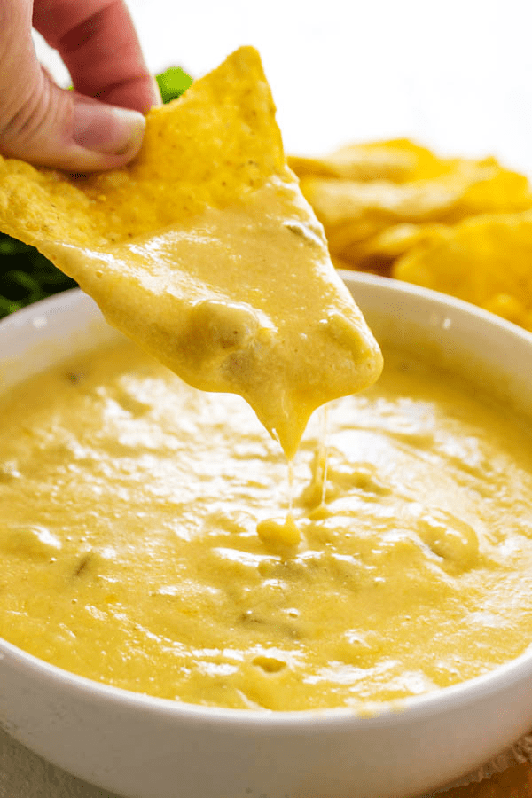 chip in queso