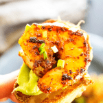 Simple, easy and insanely delicious, this recipe for CHILI RUBBED SHRIMP AND AVOCADO CROSTINI makes a great appetizer, snack or meal for busy nights.