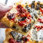 close up shot of chile cheese tart