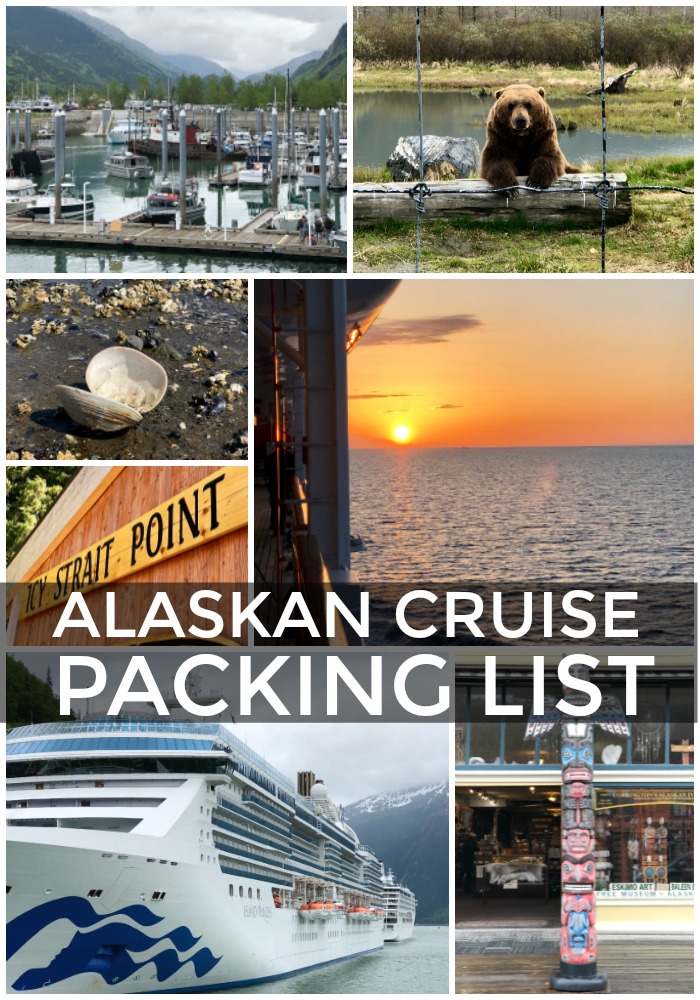 collage of photos from alaskan cruise trip