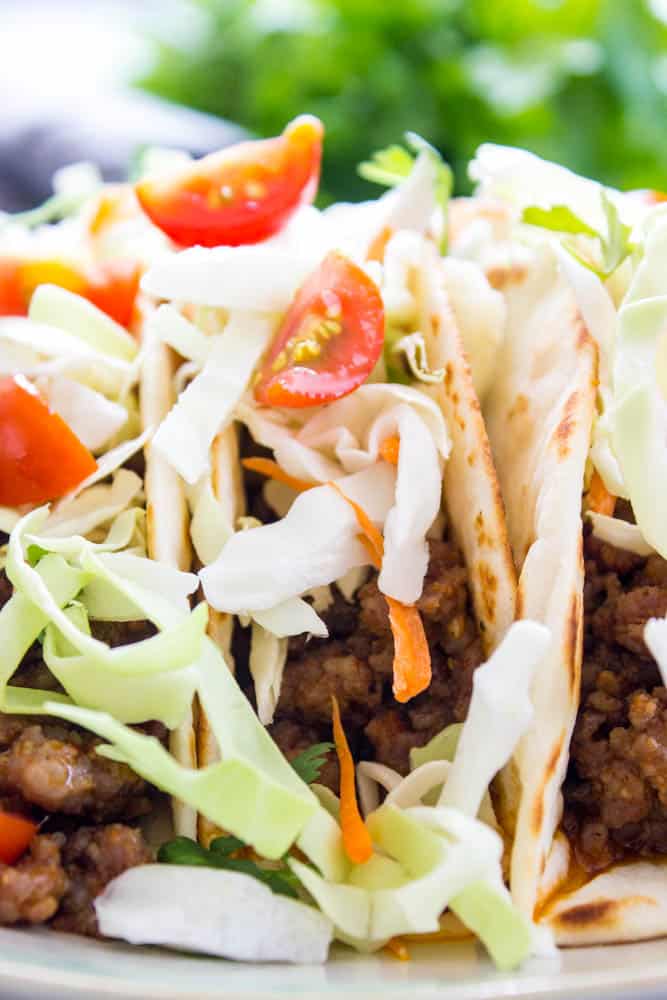 Pork Tacos close up image