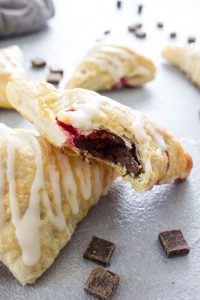 Chocolate Raspberry Turnovers