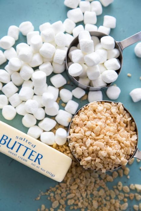 photo of rice krispies treats ingredients