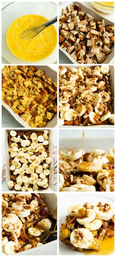 photo collage with recipe steps.