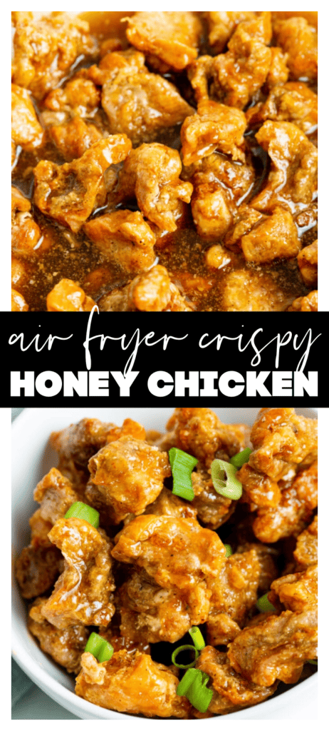 collage image honey chicken close up shot